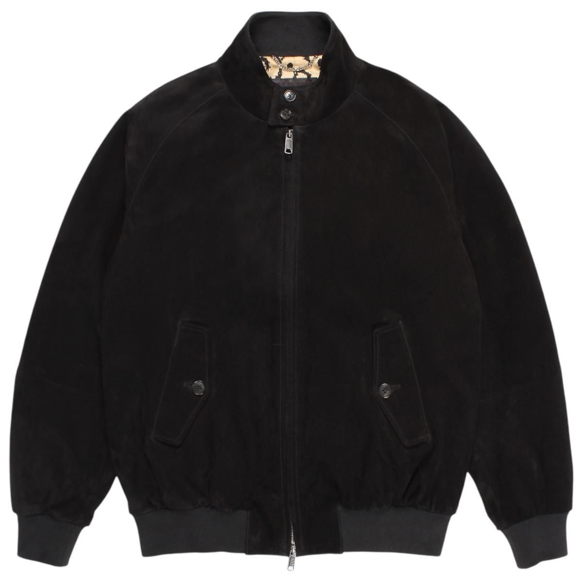 WACKOMARIA<BR>BARACUTA / G9 SUEDE LEATHER HARRINGTON JACKET(BLACK)