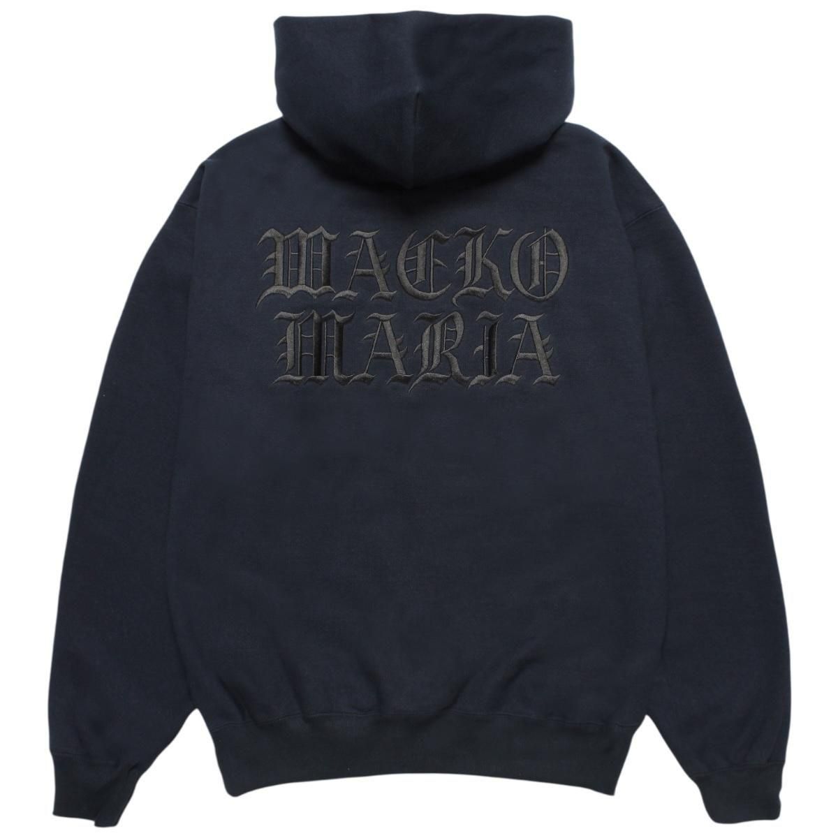 WACKOMARIA<BR>HEAVY WEIGHT PULLOVER HOODED SWEAT SHIRT(TYPE-2)(NAVY)
