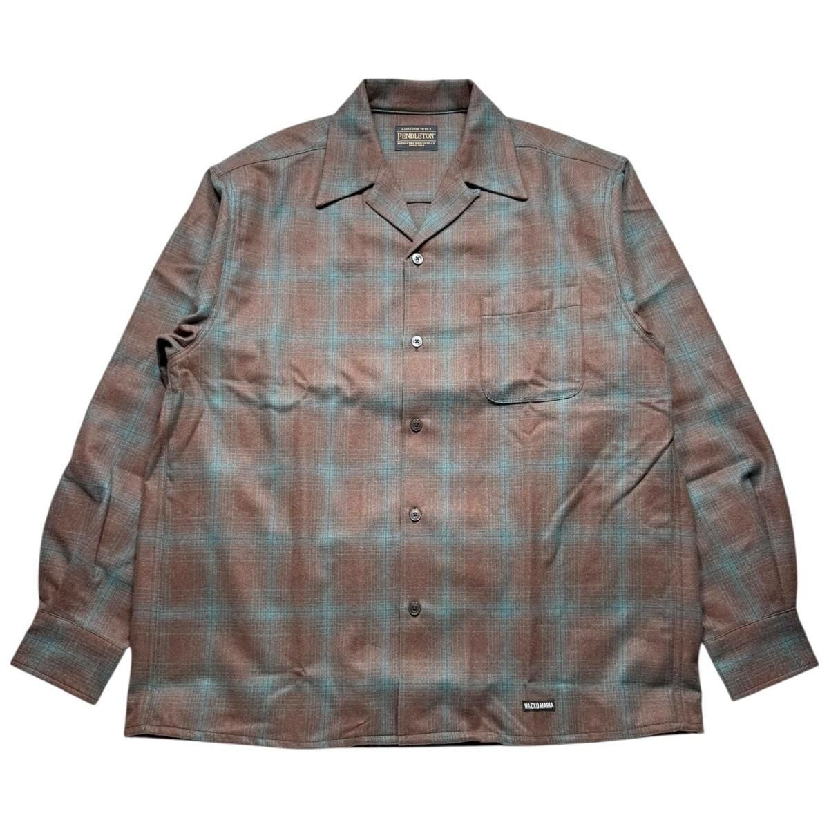WACKOMARIA《ワコマリア》PENDLETON / WOOL OMBRE CHECK OPEN COLLAR