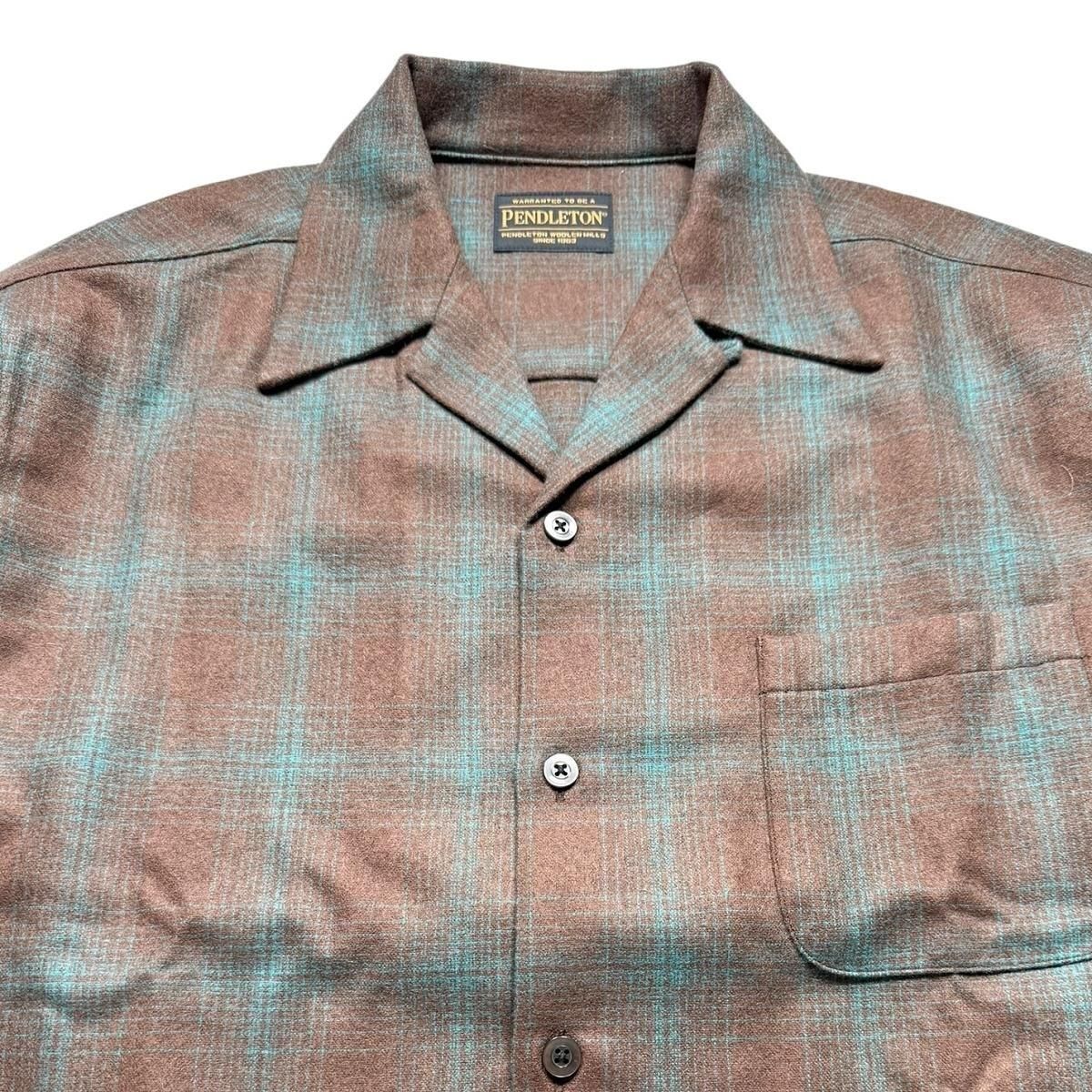 WACKOMARIA《ワコマリア》PENDLETON / WOOL OMBRE CHECK OPEN COLLAR