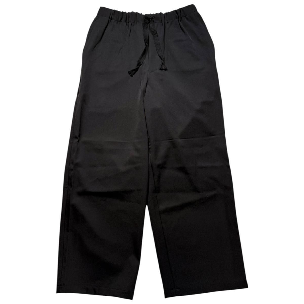 marka | WIDE CYLINDER FIT EASY PANTS - 2/60 WASHER WOOL GABARDINE