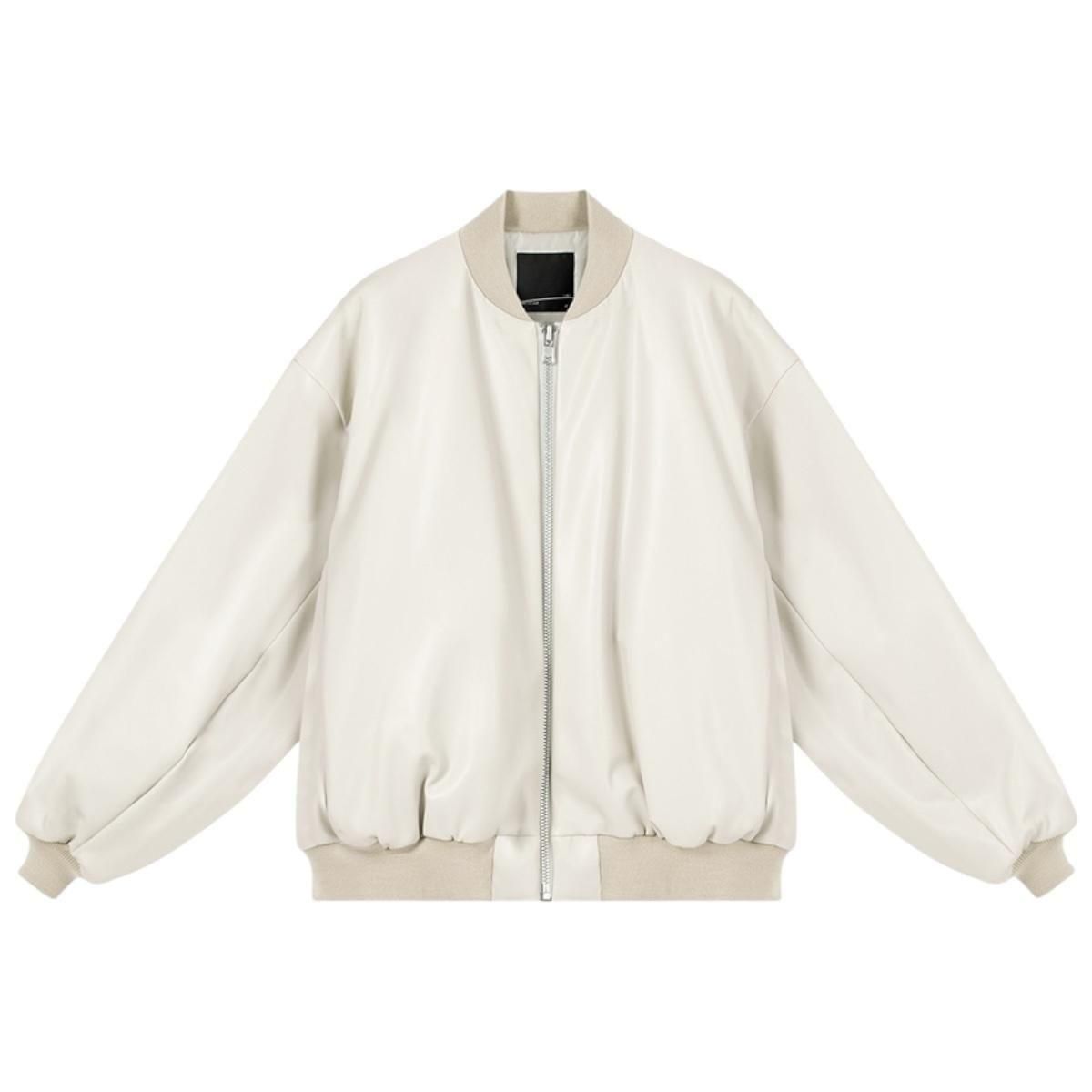 LAD MUSICIAN <BR>FAUX LAMB SKIN MA-1(WHITE)