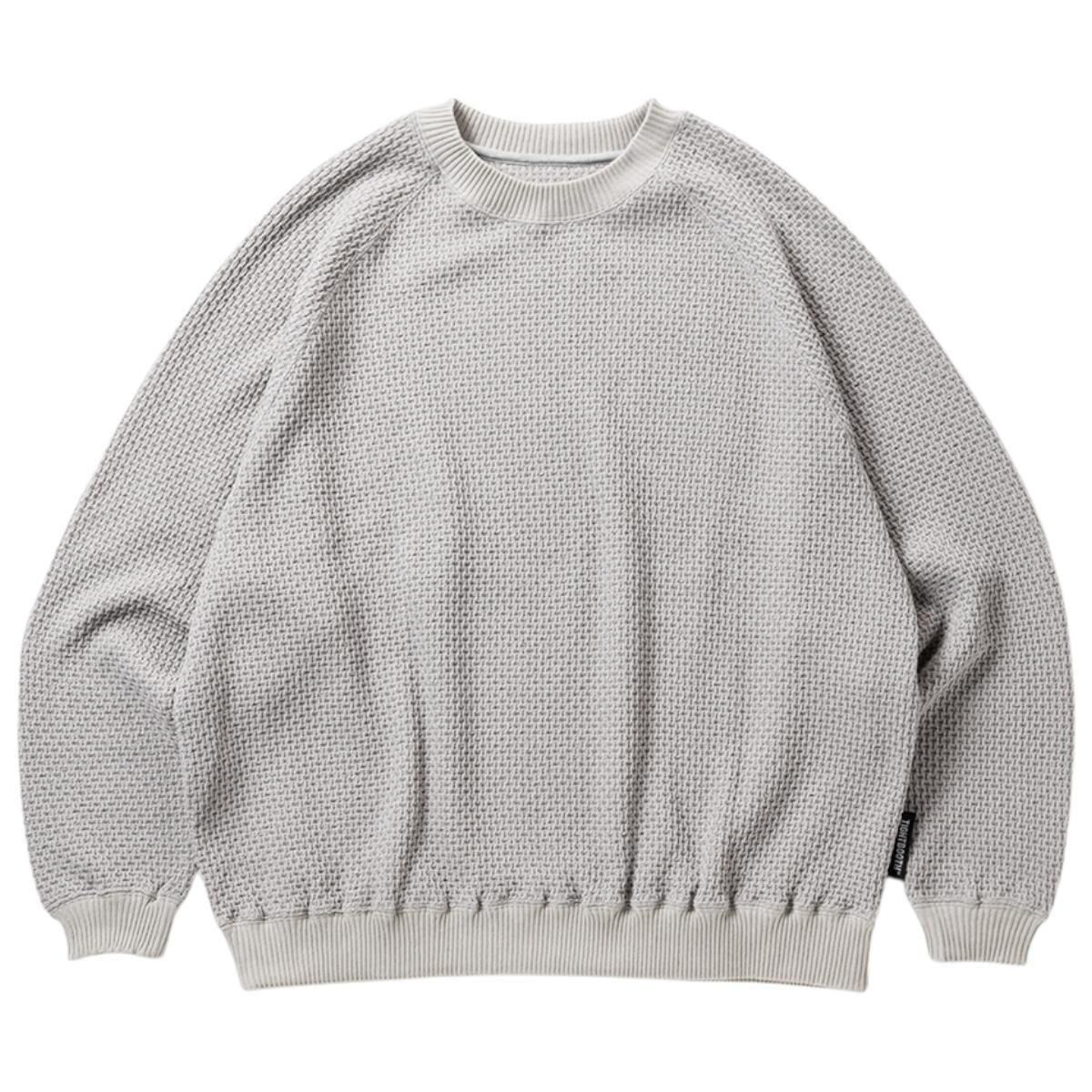 TIGHTBOOTH<BR>TBPR / CHAIN CREW KNIT(GRAY)