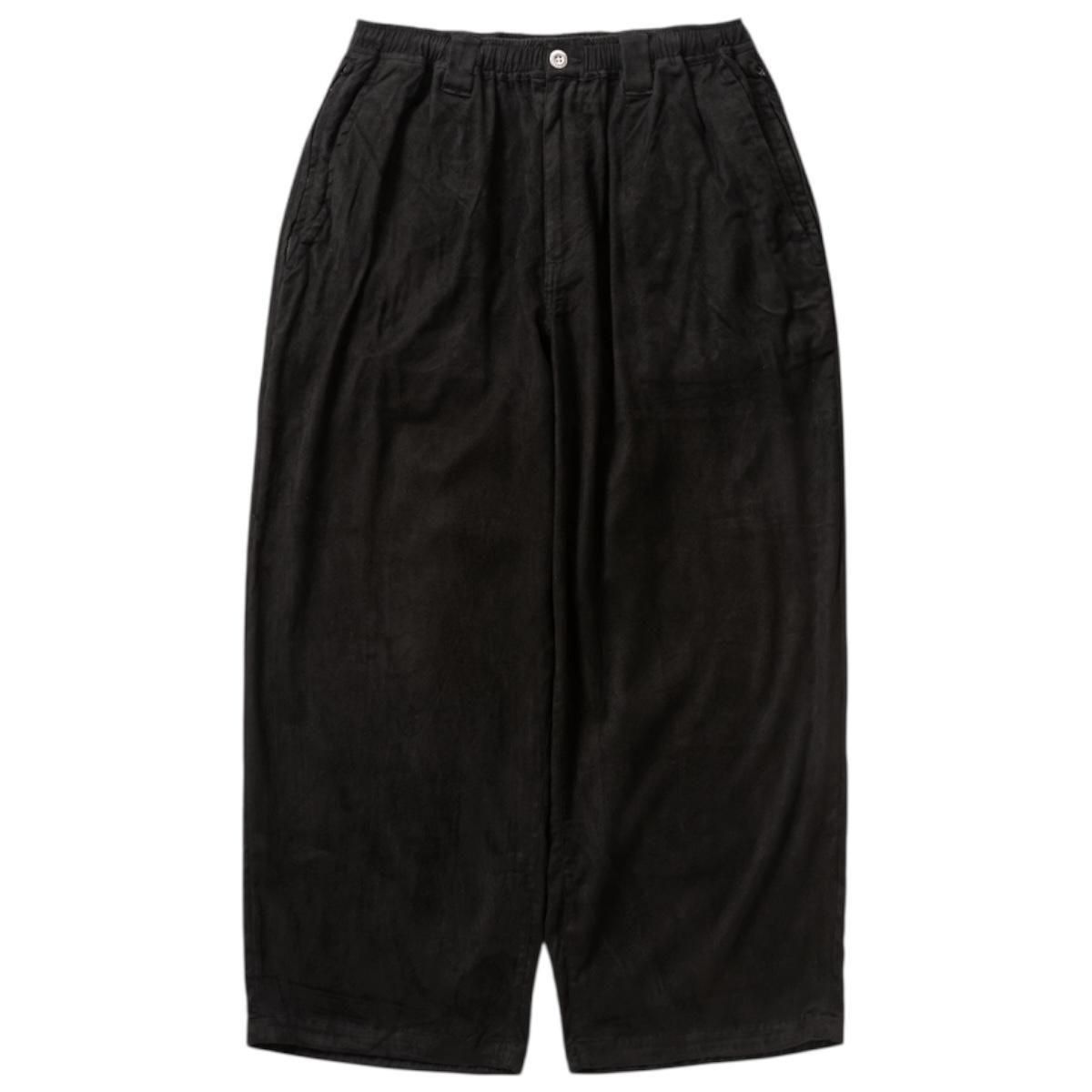 TIGHTBOOTH<BR>TBPR / SUEDE BAGGY PANTS(BLACK)
