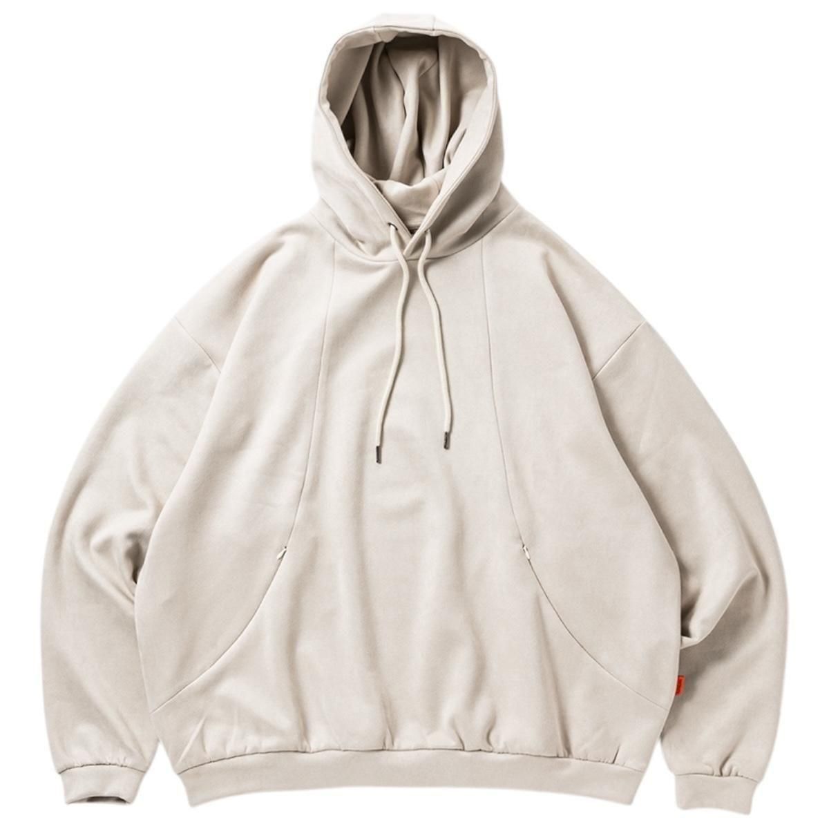 TIGHTBOOTH<BR>TBPR / SUEDE HOODIE(GREIGE)