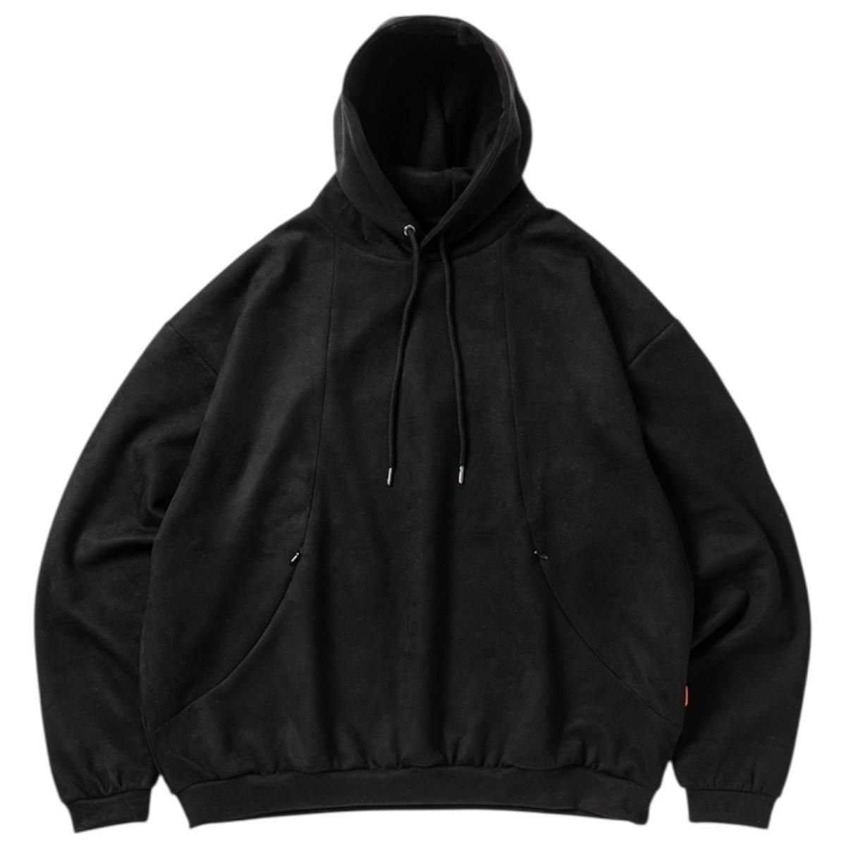 TIGHTBOOTH<BR>TBPR / SUEDE HOODIE(BLACK)