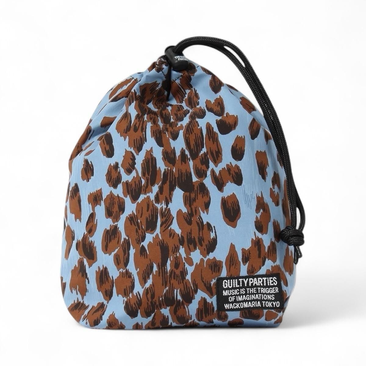 WACKOMARIA<BR>LEOPARD POUCH(BLUE)