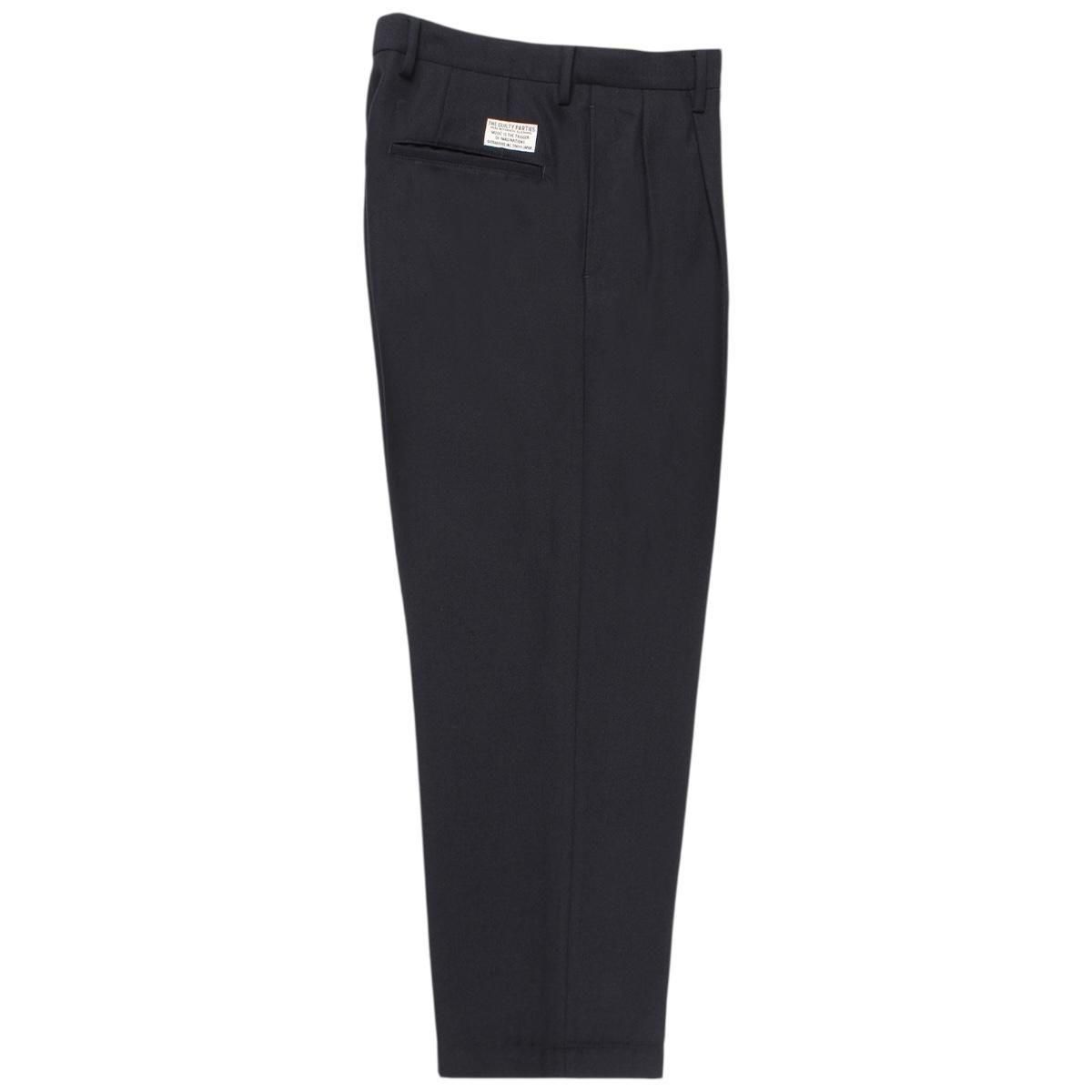 WACKOMARIA<BR>DOUBLE PLEATED CHINO TROUSERS(TYPE-2)(NAVY)