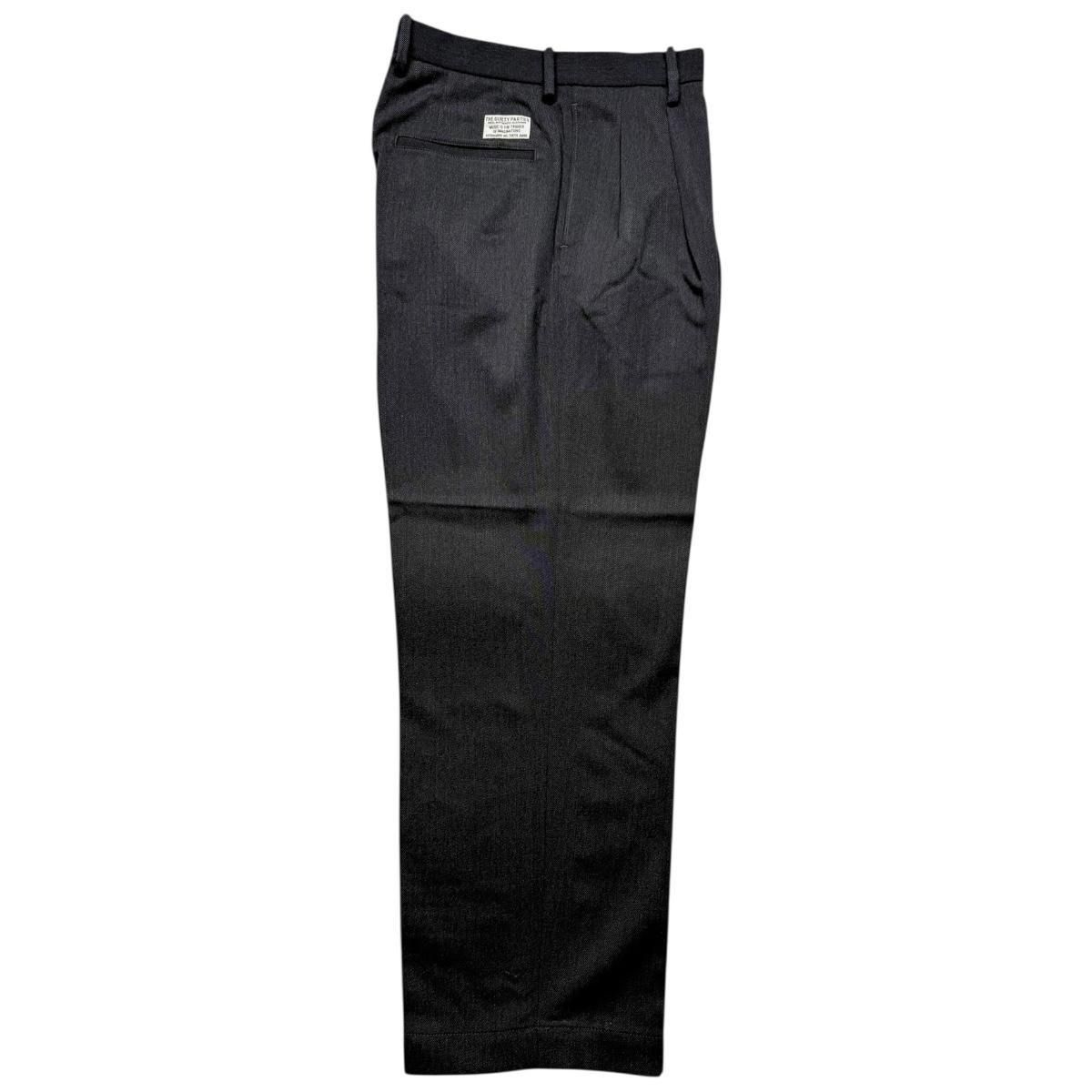 ワコマリア　スラックス　TYPE2 ブラック WACKO MARIA (ワコマリア) PLEATED TROUSERS(TYPE-2)(ラメ