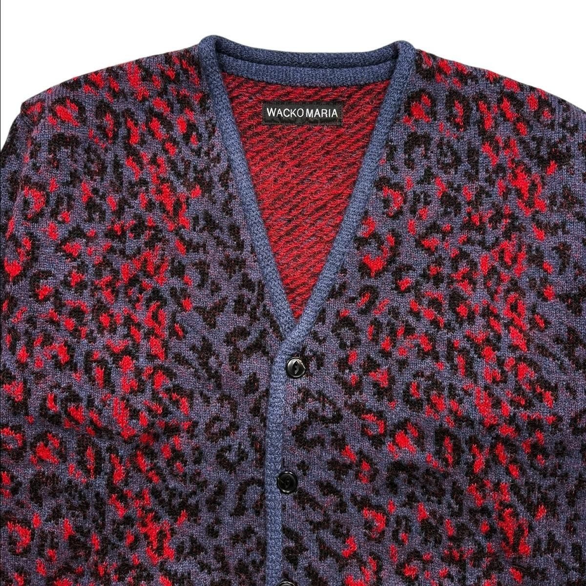 WACKOMARIA《ワコマリア》LEOPARD MOHAIR CARDIGAN(25FW-WMK-KN08
