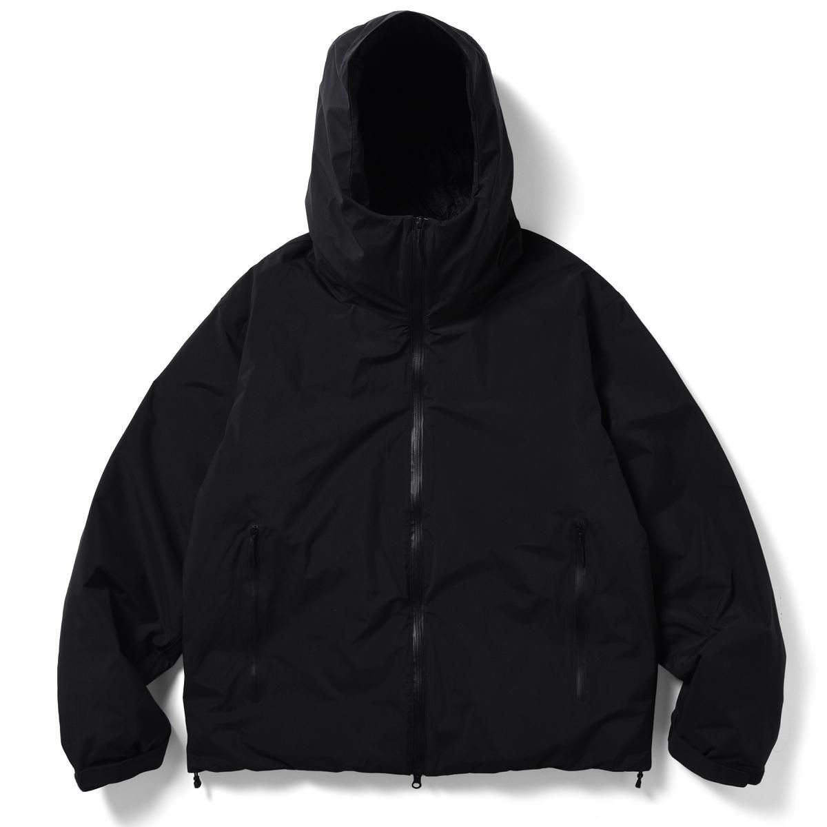 ES.1<BR>3 LAYER DOWN HOODIE(BLACK)