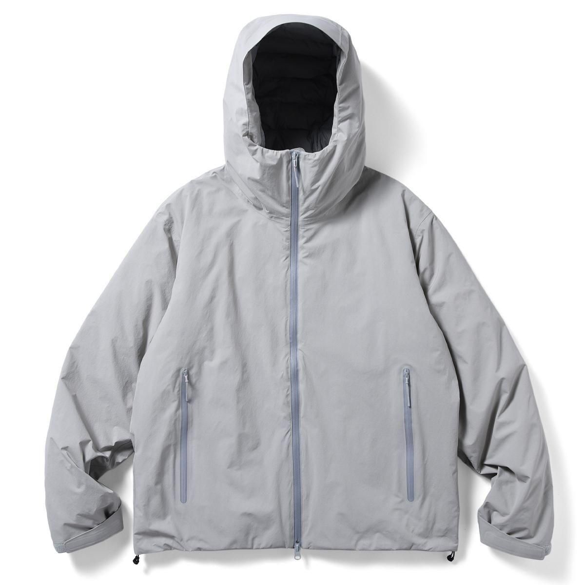 ES.1<BR>3 LAYER DOWN HOODIE(LT.GRAY)