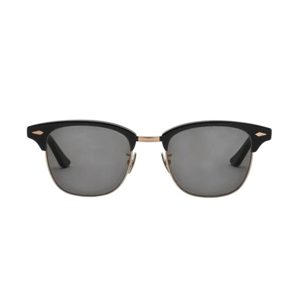 NOCHINO OPTICAL<BR>"YUGEN"#4  GLOSS BLACK & CHAMPAGNE GOLD   D.GREY