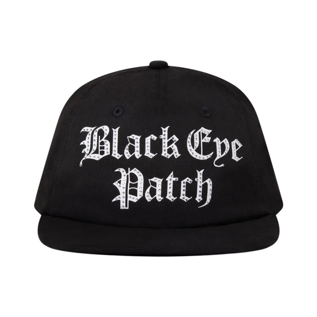 BlackEyePatch <BR>RHINESTONED OE LOGO CAP