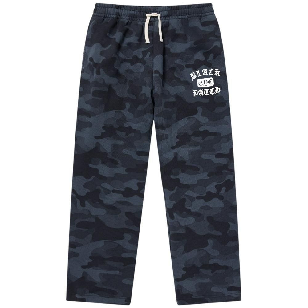 BlackEyePatch <BR>OE COLLAGE SWEAT PANTS(BLACK CAMO)