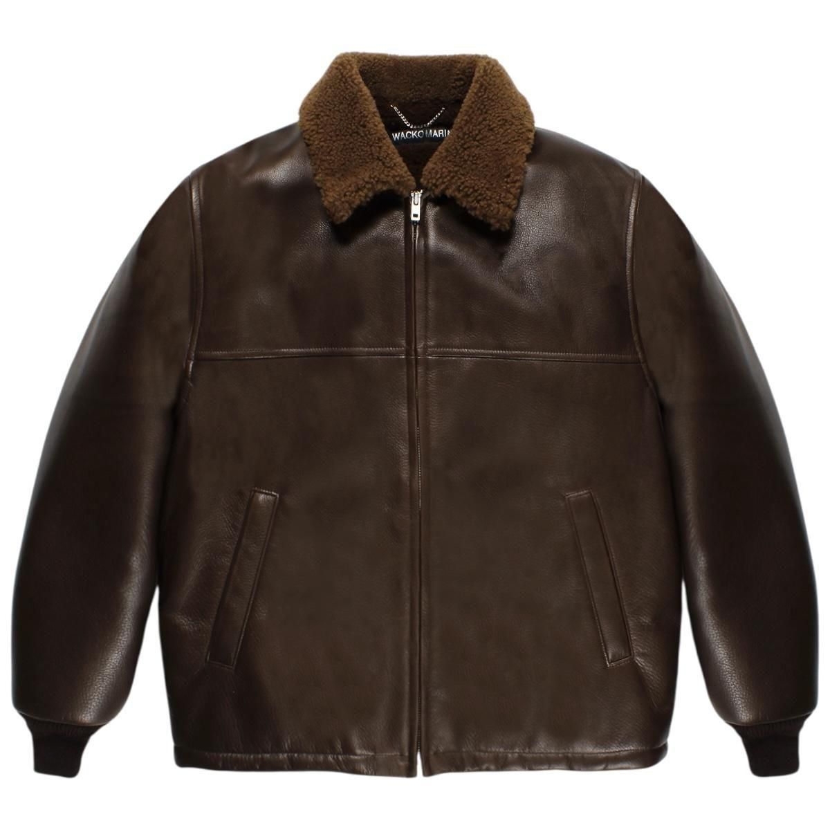 WACKOMARIA<BR>LEATHER BOA JACKET