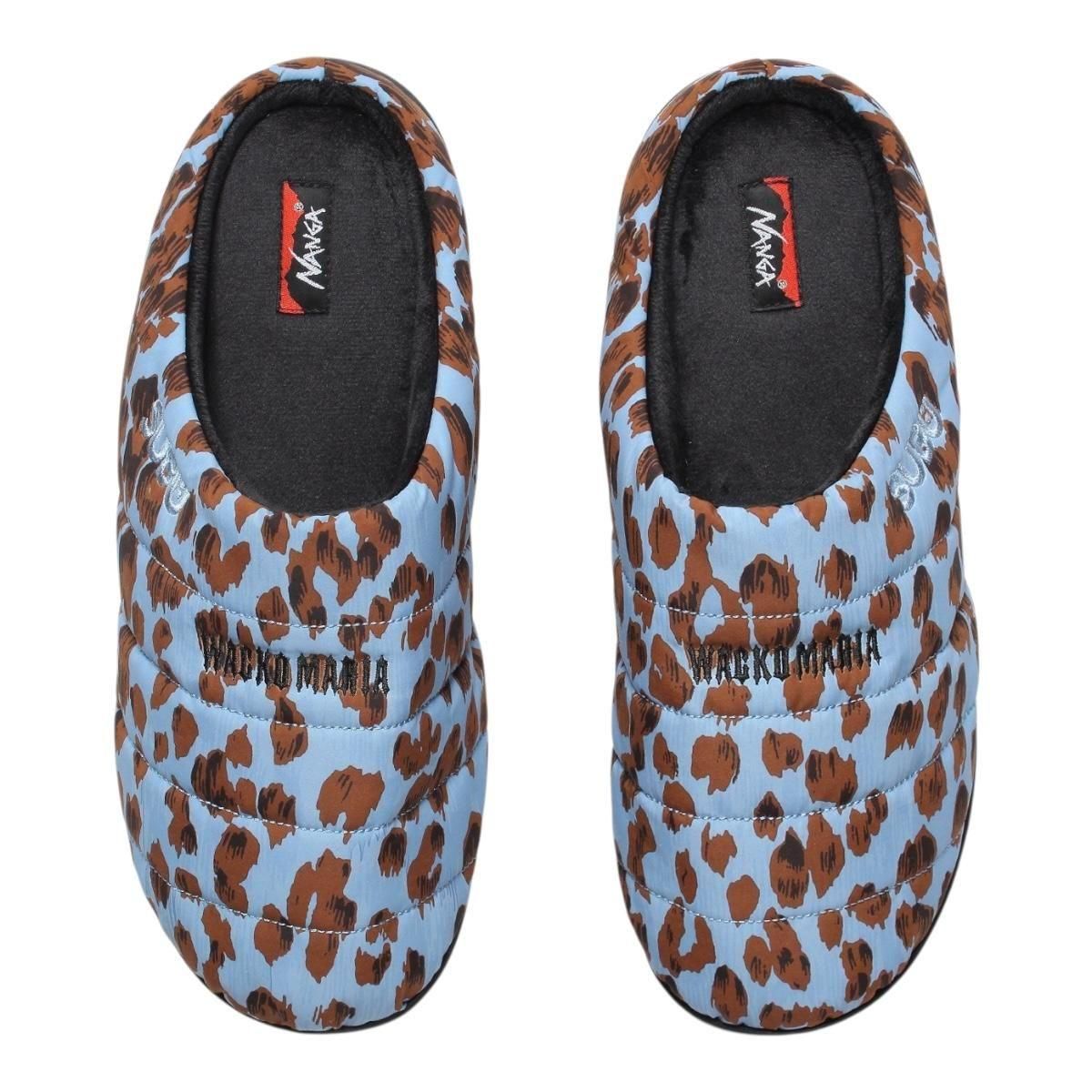 WACKOMARIA<BR>NANGASUBU / LEOPARD AURURA WINTER SANDALS(BLUE)