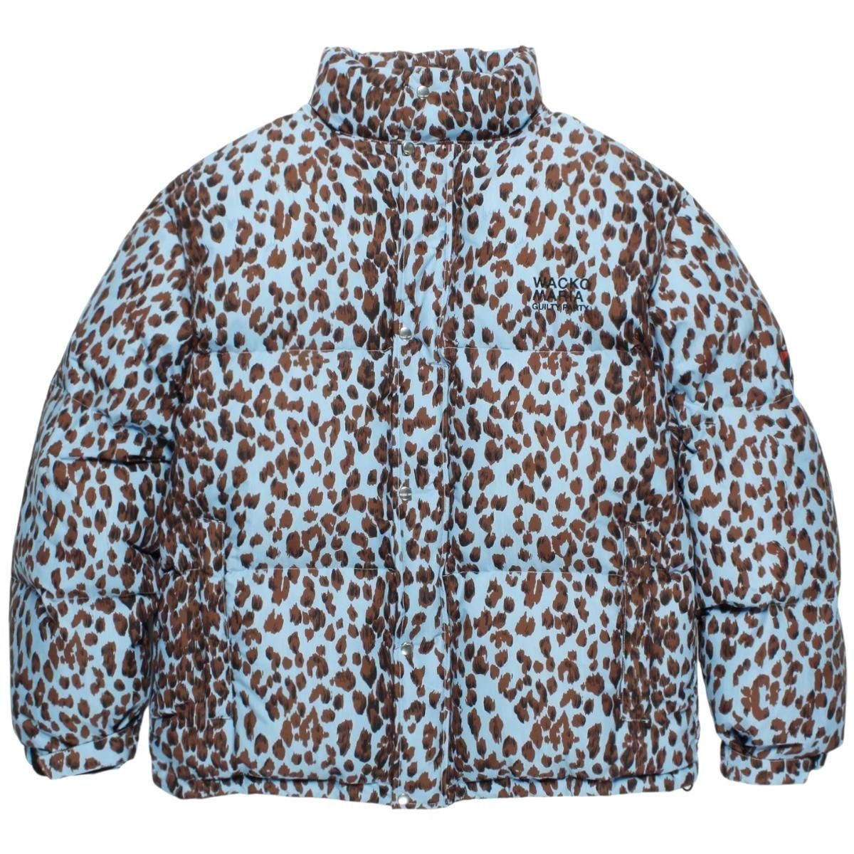 WACKOMARIA<BR>NANGA / LEOPARD DOWN JACKET(BLUE)