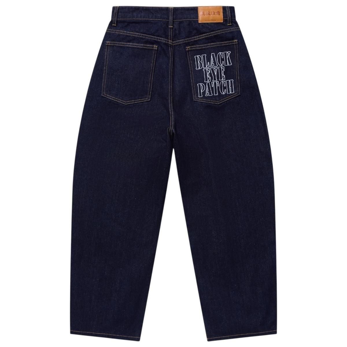 BlackEyePatch <BR>STENCIL LOGO WASHED EXTRA BAGGY JEANS
