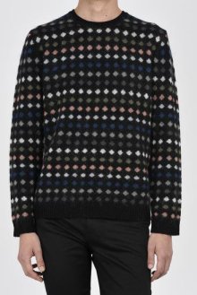 LAD MUSICIAN <BR>DOT FAIR ISLE KNIT PO(BLACK)<img class='new_mark_img2' src='https://img.shop-pro.jp/img/new/icons34.gif' style='border:none;display:inline;margin:0px;padding:0px;width:auto;' />