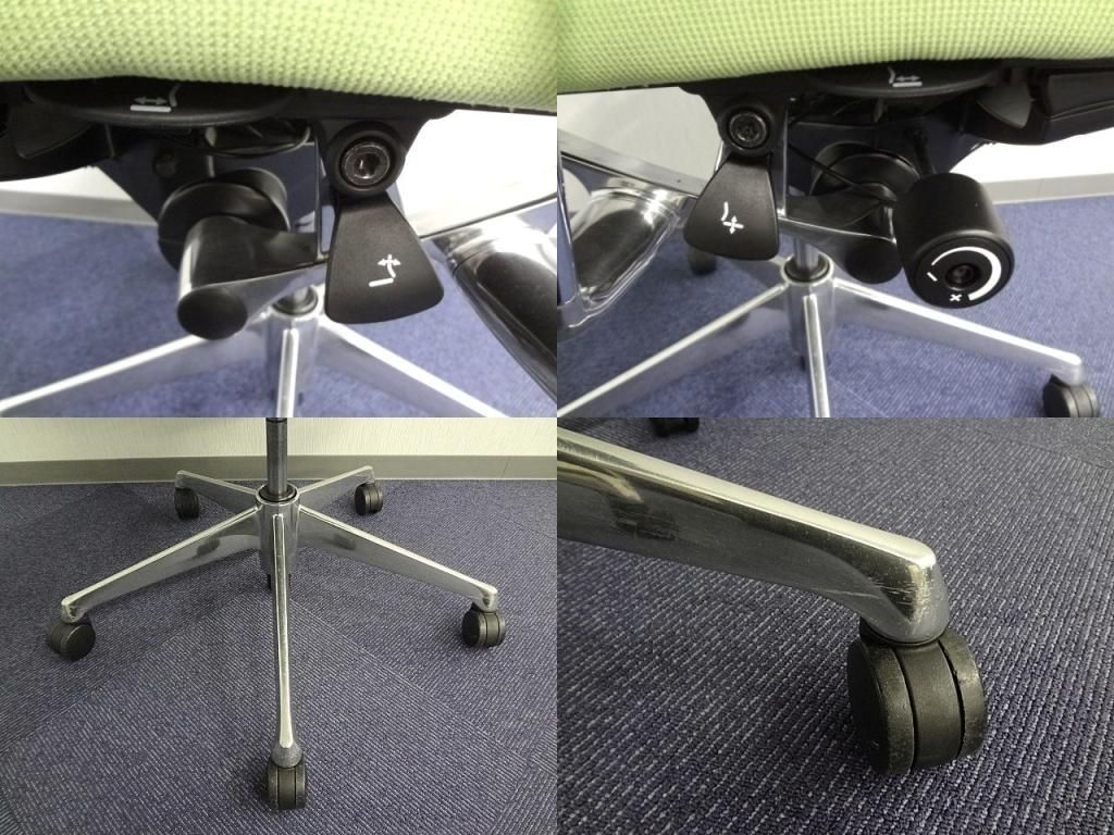 中古品】オカムラ バロンチェア ローバック 可動肘 中古品】オカムラ バロンチェア ローバック 可動肘