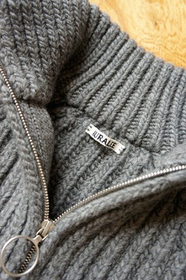 宅急便は割引特典対象！ AURALEE SUPER MILLED RIBKNIT ZIP BLOUSON