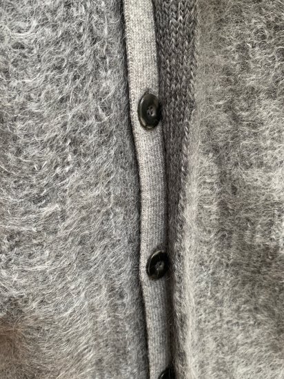 JUN MIKAMI ] MOHAIR V NECK CARDIGAN 