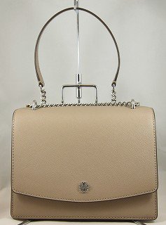 <img class='new_mark_img1' src='https://img.shop-pro.jp/img/new/icons49.gif' style='border:none;display:inline;margin:0px;padding:0px;width:auto;' />【新品】 TORY BURCH EMERSON FLAP ＢＡＧ トリーバーチ グレーヘロン ショルダー スモール バッグ