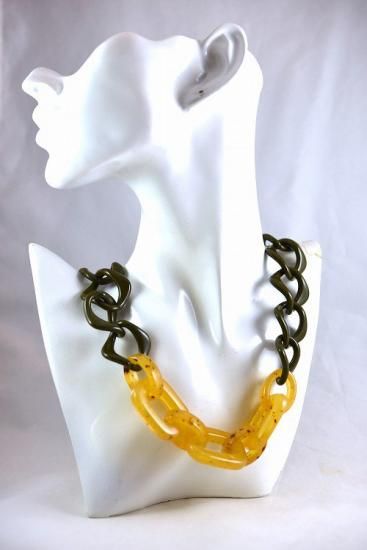 アルベルタ フェレッティ 金色の葉モチーフ ネックレス イタリア製