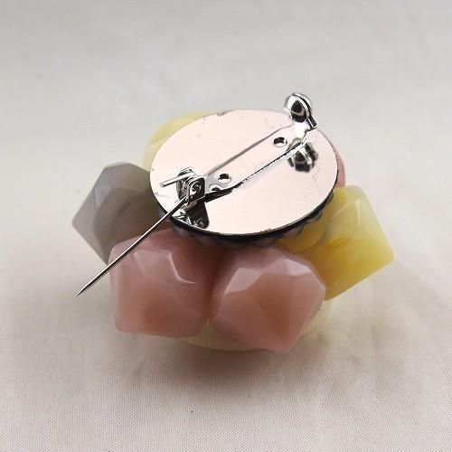 イタリア MABEL マベル ピンク系 ブローチ - 世界のアクセサリー通販