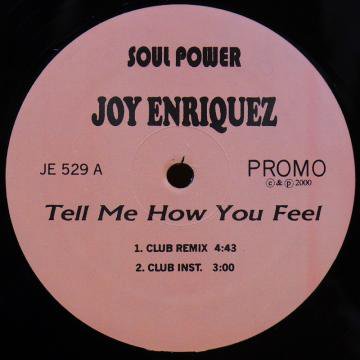 JOY ENRIQUEZ / TELL ME HOW YOU FEEL - タイム | TIMERECORDS　中古レコード・CD・DVDショップ