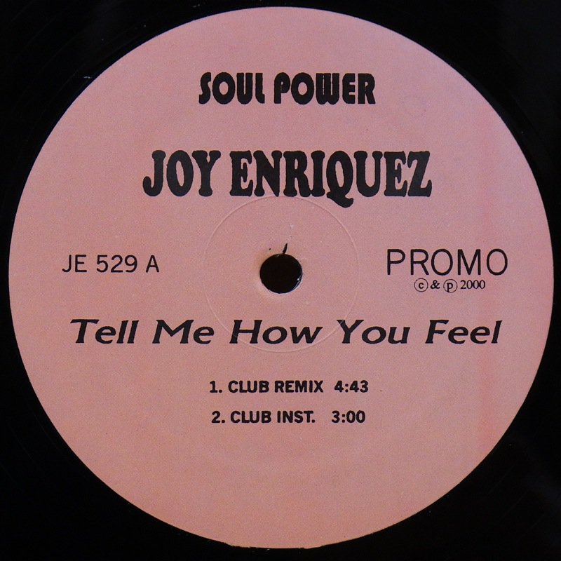 JOY ENRIQUEZ / TELL ME HOW YOU FEEL - タイム