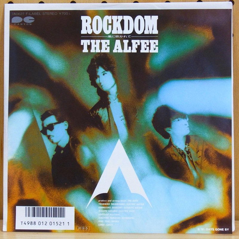 THE ALFEE   ROCKDOM 風に吹かれて　レコード