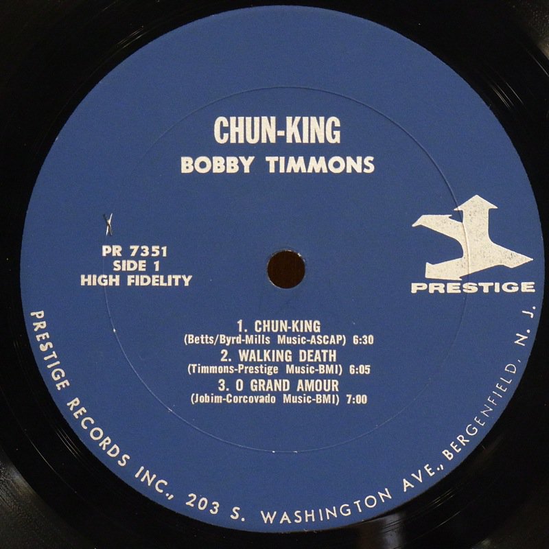 BOBBY TIMMONS / CHUN-KING - タイム | TIMERECORDS 中古レコード・CD・DVDショップ