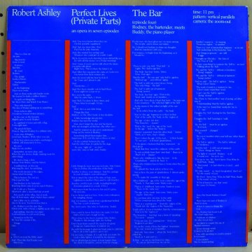 PERFECT LIVES (PRIVATE PARTS) : THE BAR / ROBERT ASHLEY