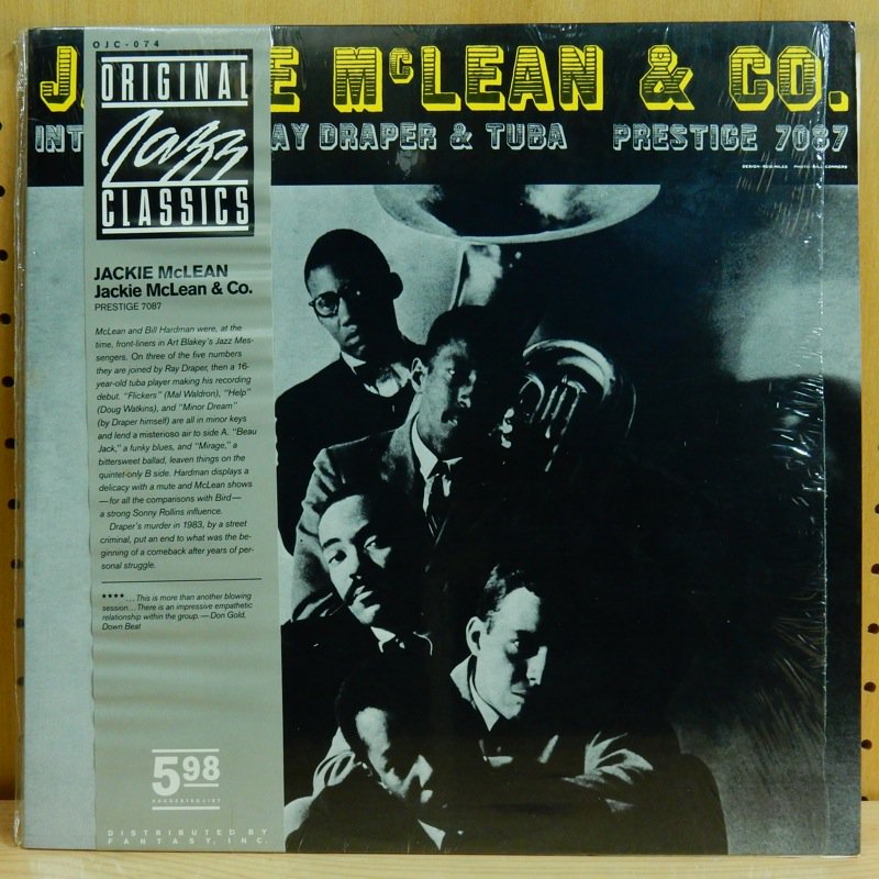 JACKIE McLEAN / JACKIE McLEAN & CO. - タイム | TIMERECORDS 中古