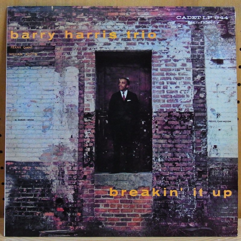 THE BARRY HARRIS TRIO ザ・バリー・ハリス・トリオ / BREAKIN' IT UP ブレイキン・イット・アップ - タイム |  TIMERECORDS 中古レコード・CD・DVDショップ