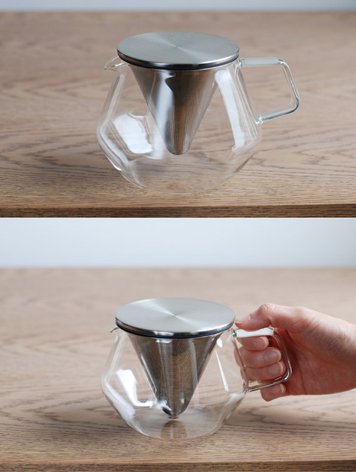 KINTO CARAT TEAPOT 600ml 850ml：キントー カラット 耐熱ガラスティーポット