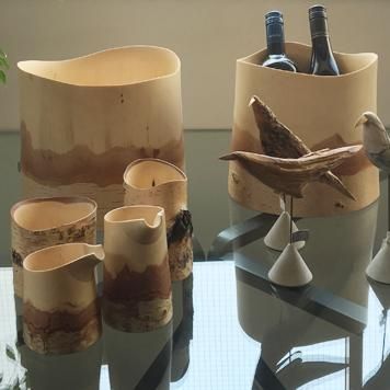 白樺 ぐいのみ 猪口 :シラカバ無垢材の酒器 白樺 ぐいのみ 猪口 :シラカバ無垢材の酒器