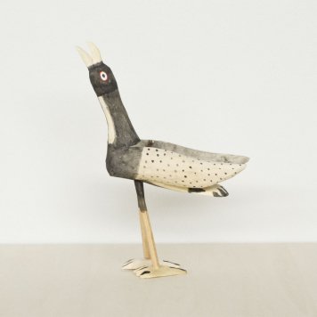 OAXACA Wood Carving Bird Small Black：オアハカ ウッドカービング 