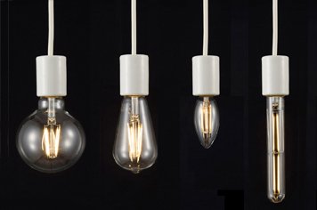 E17 調光器対応 LED電球：LED SWAN BULB DIMMER CHANDELIER シャンデリア球