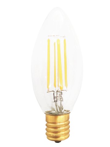E17 調光器対応 LED電球：LED SWAN BULB DIMMER