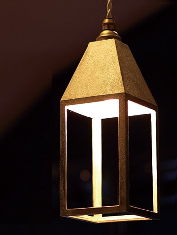 FUTAGAMI フタガミ：真鍮 ペンダントランプ ランタンランプ 吊り形