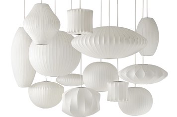 NELSON BUBBLE LAMP / NELSON CRISSCROSS BUBBLE PENDANT PEAR