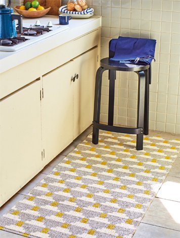 Brita Sweden Plastic Rug Helmi Light yellow 70×150cm：ブリタスウェーデン プラスチックラグ