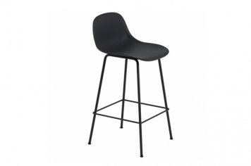 MUUTO FIBER CONTER STOOL W.backrest SH65 TUBE BASE：ムート