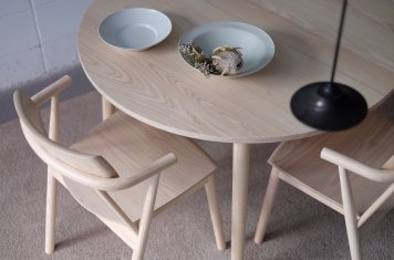 M-CRAFT dual circle table wood：エムクラフト デュアル ダイニングテーブル サークル ウッド