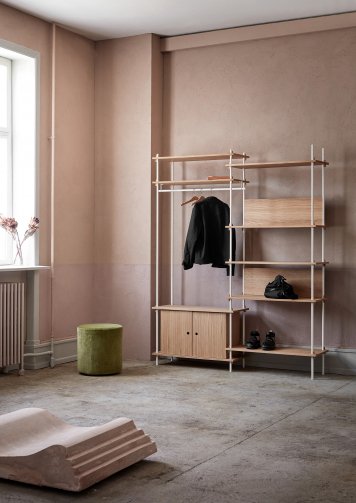 MOEBE Shelving System Cabinet Oak：ムーベ シェルビングシステム キャビネット オーク