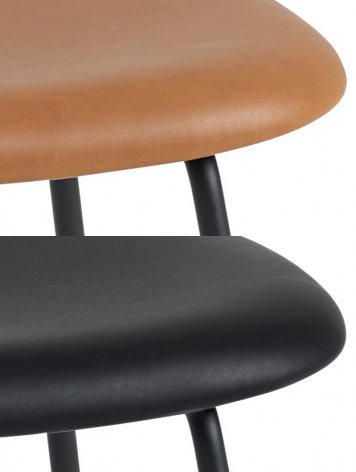 MUUTO FIBER BAR STOOL W.backrest SH75 TUBE BASE：ムート バースツール チューブベース