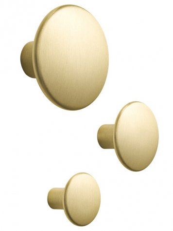 Muuto The Dots Coat Hooks Metal Brass Set：ムート ドッツ コート